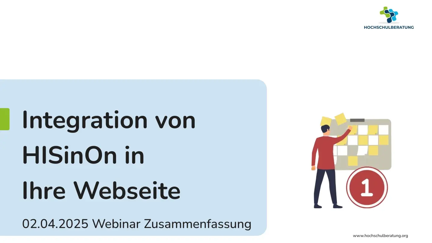HISinOne-CMS-Schnittstelle: Einblicke aus dem ersten Webinar