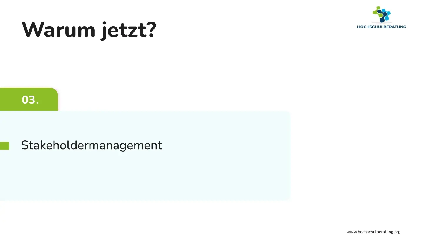 Folie 19: Warum jetzt?