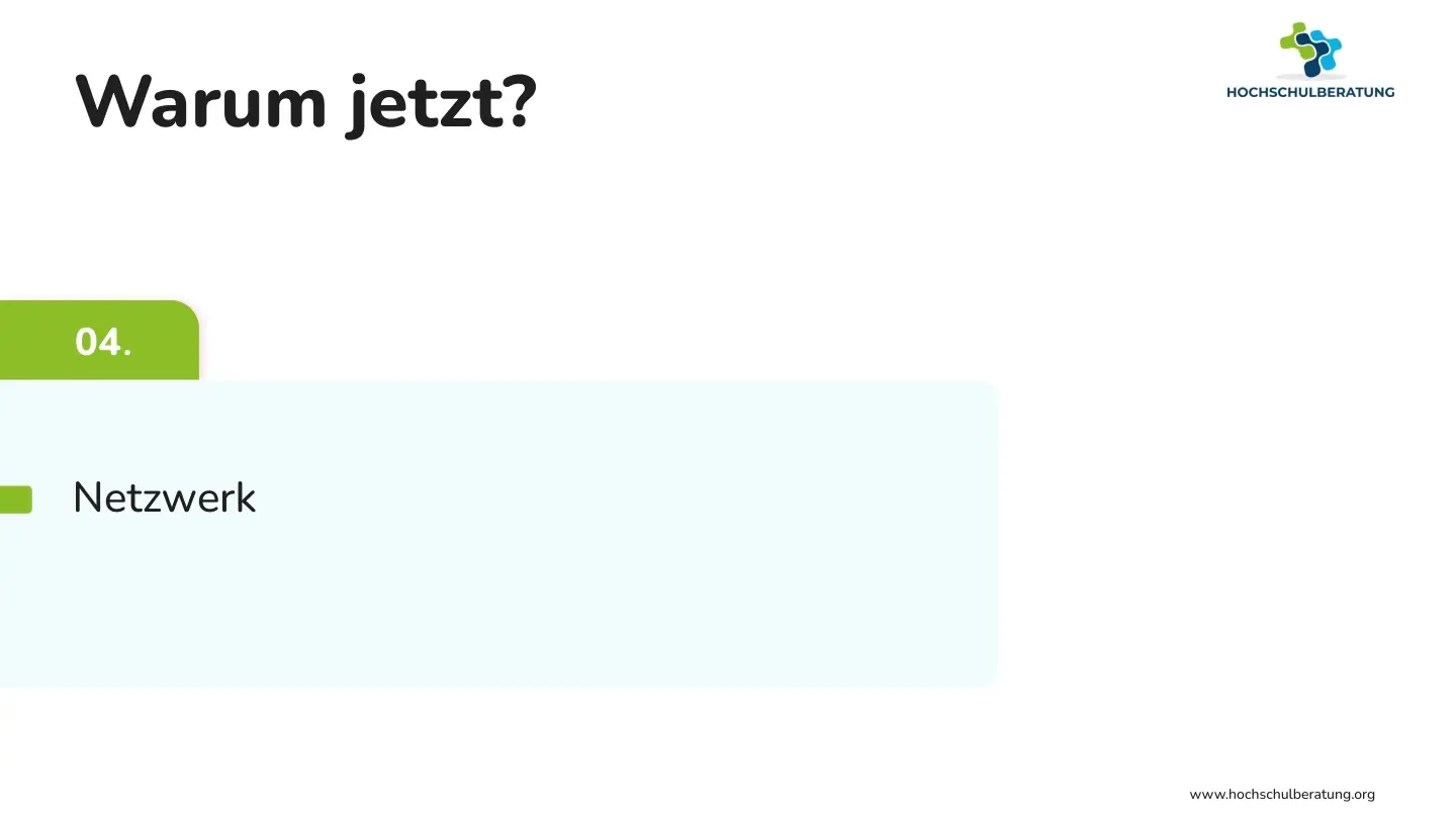 Folie 20: Warum jetzt?