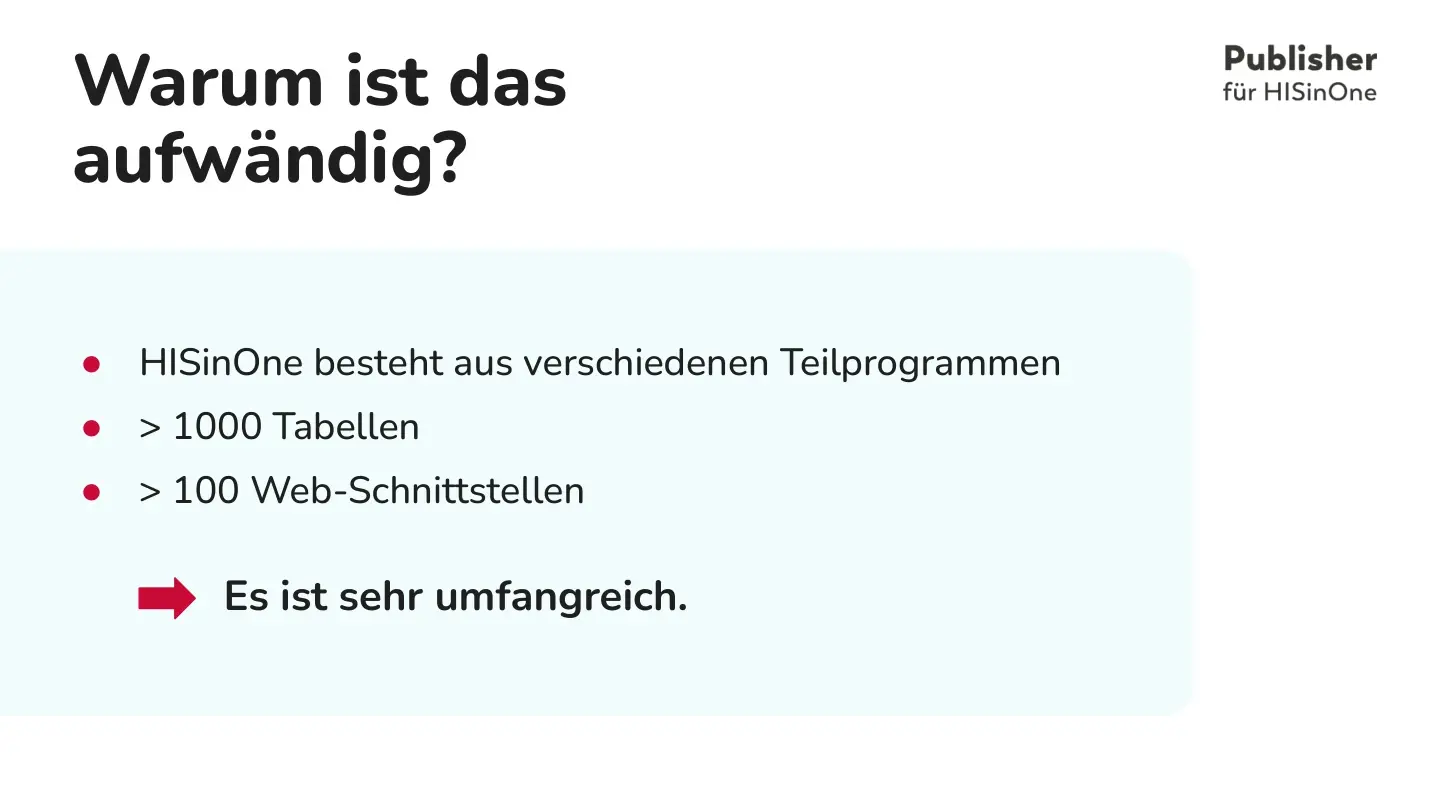 Folie 30: Warum ist das aufwändig?