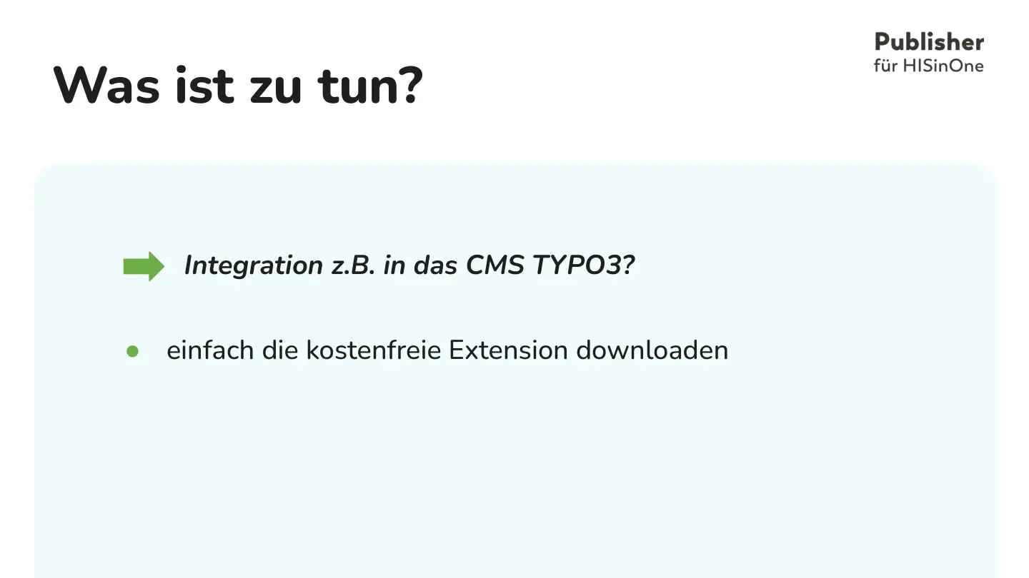 Folie 47: Was ist zu tun?