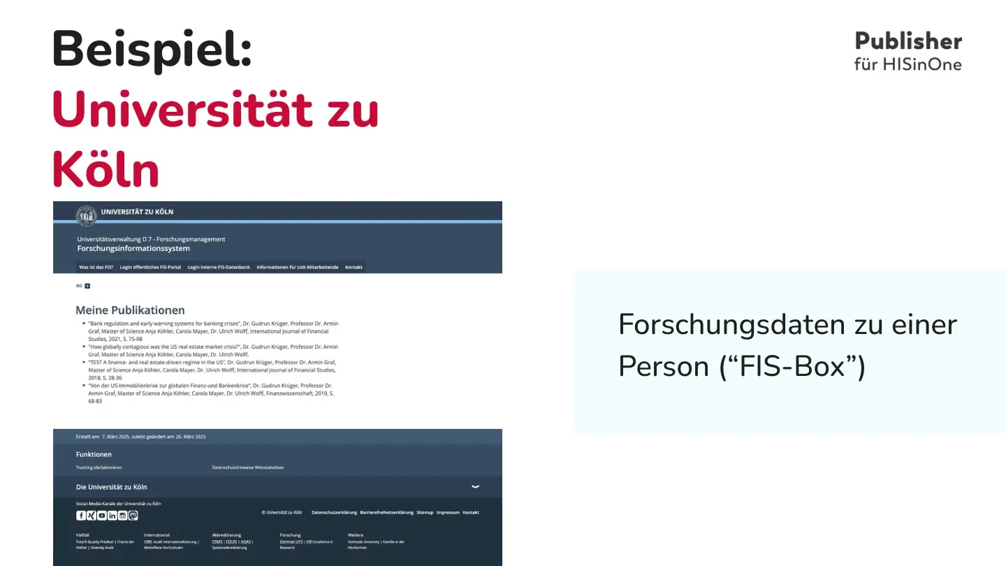 Folie 48: Beispiel: Universität zu Köln