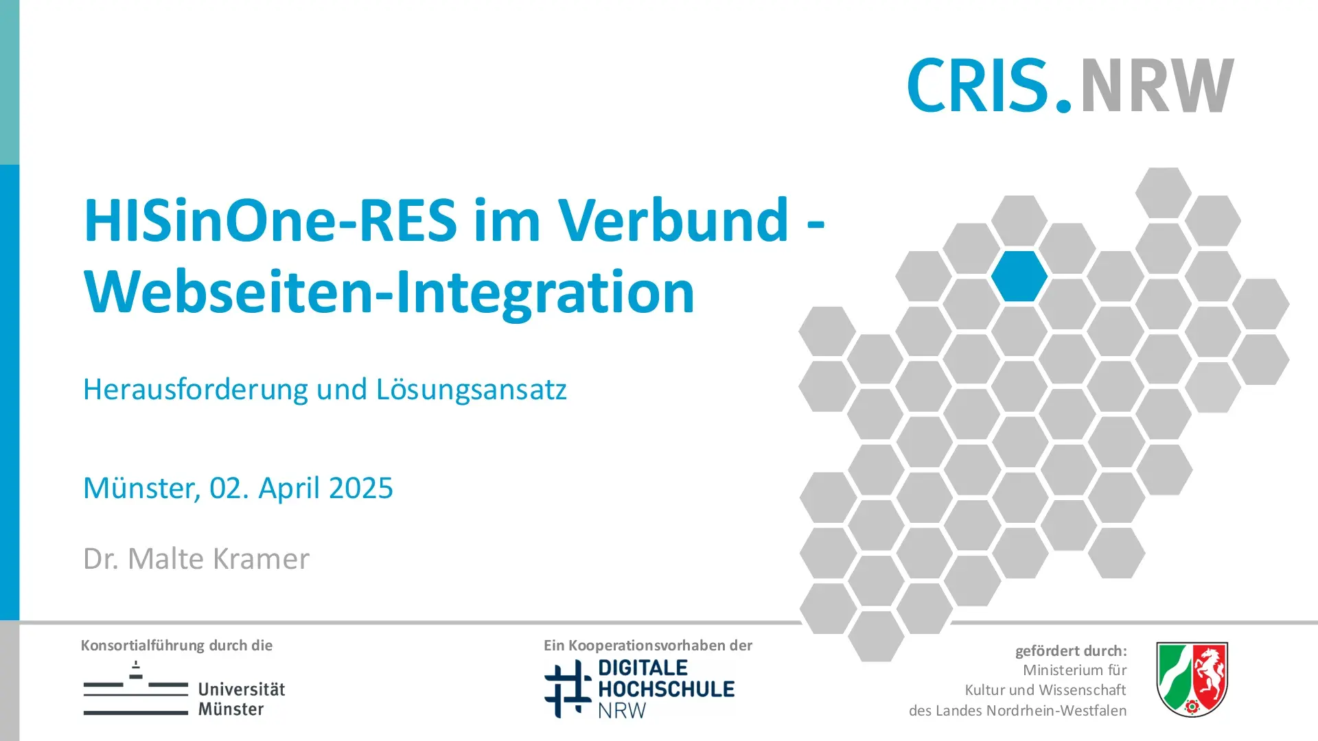 Folie 50: HISinOne-RES im Verbund - Webseiten-Integration