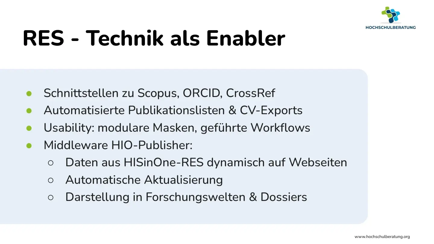 Folie 8: RES - Technik als Enabler