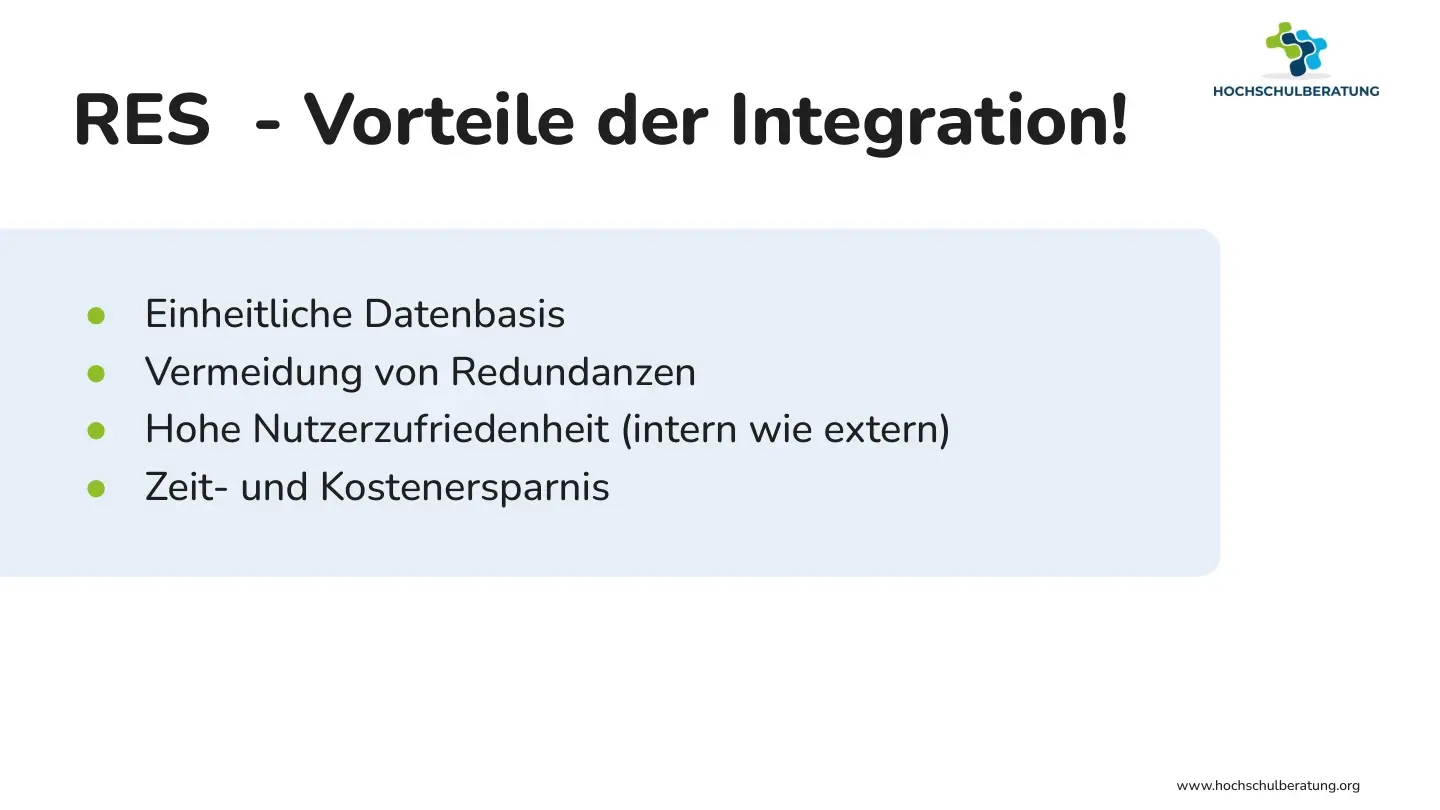 Folie 10: RES - Vorteile der Integration!