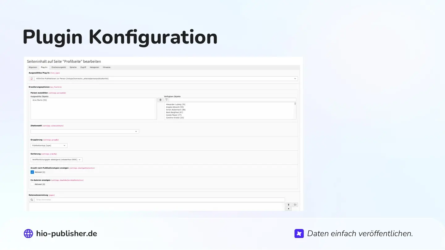 Folie 24: Plugin Konfiguration