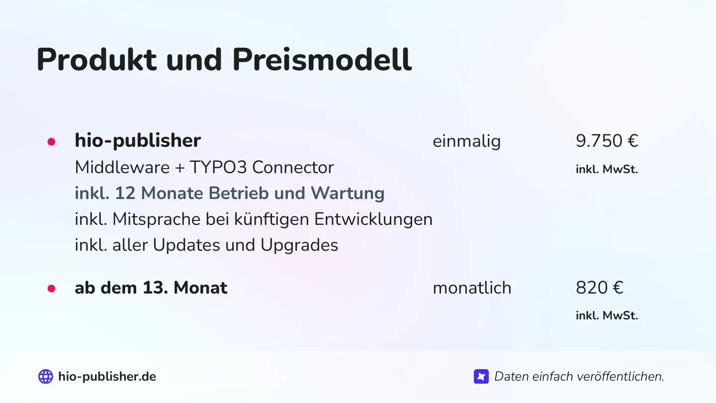 Folie 32: Produkt und Preismodell