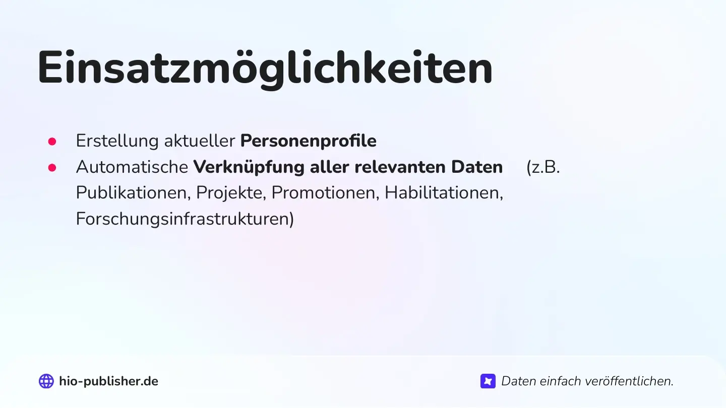 Folie 15: Einsatzmöglichkeiten