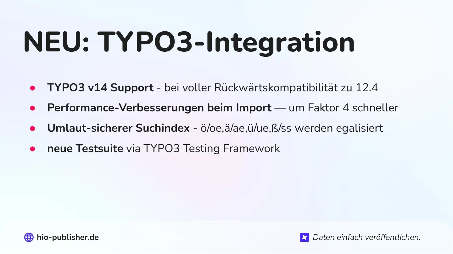 Folie 28: NEU: TYPO3-Integration