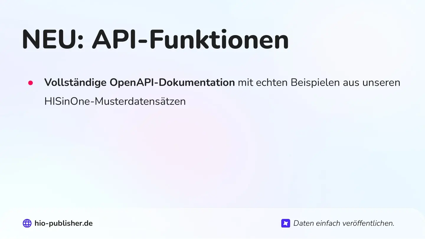 Folie 30: NEU: API-Funktionen