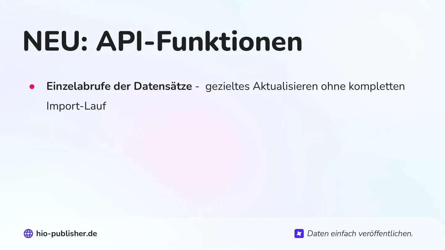 Folie 32: NEU: API-Funktionen