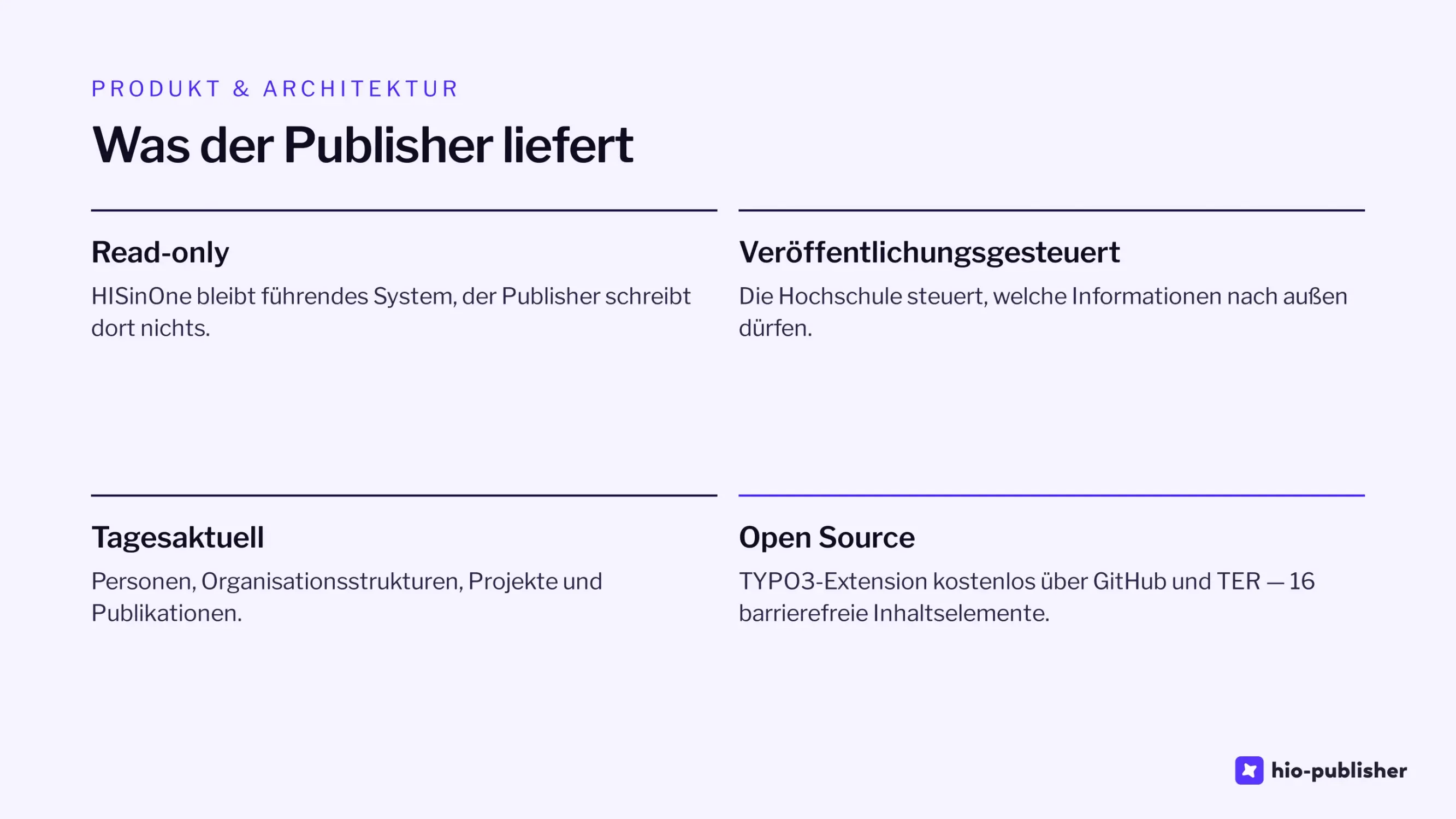 Folie 10: Was der Publisher liefert