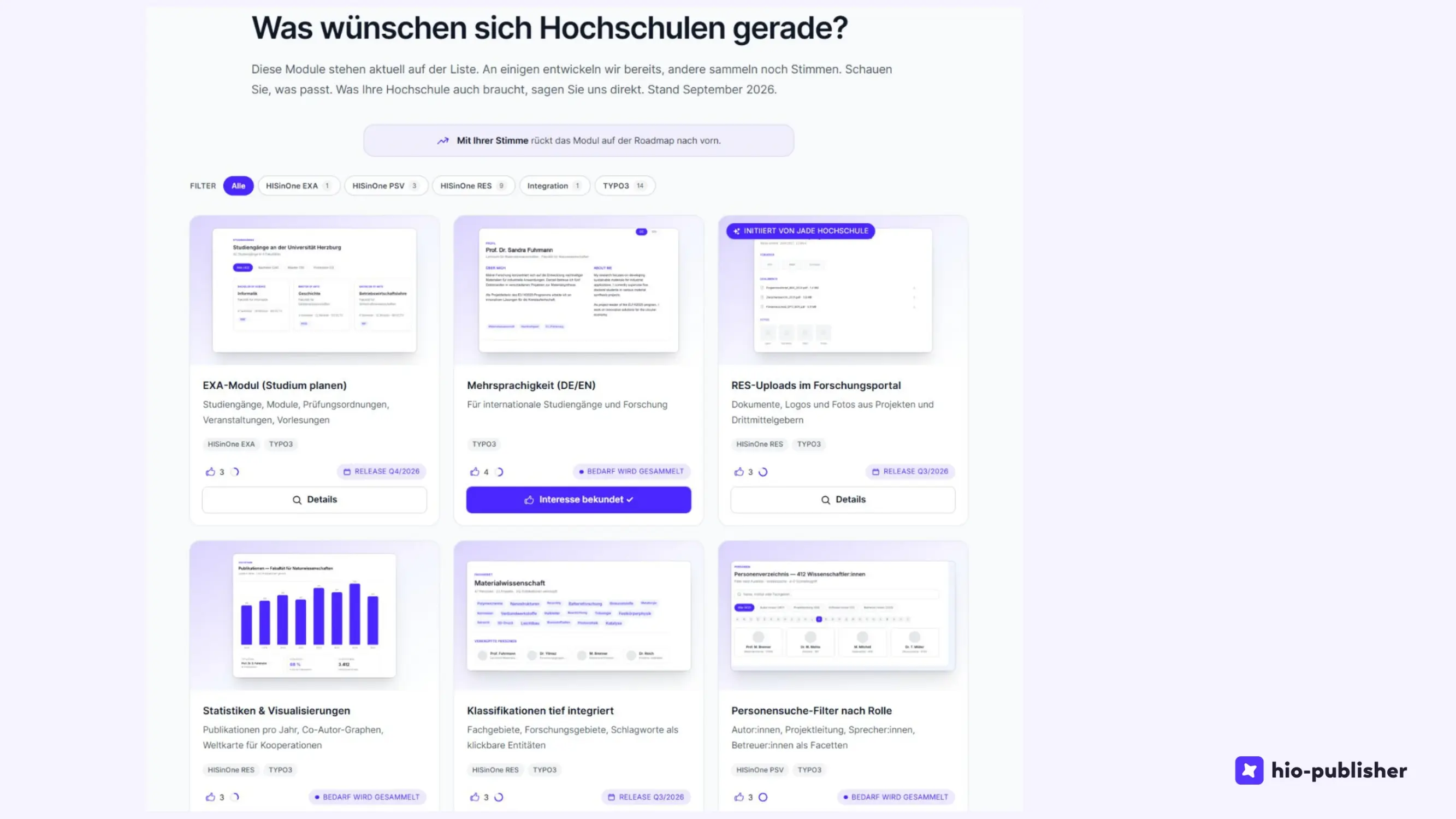 Folie 20: Was wünschen sich Hochschulen gerade?